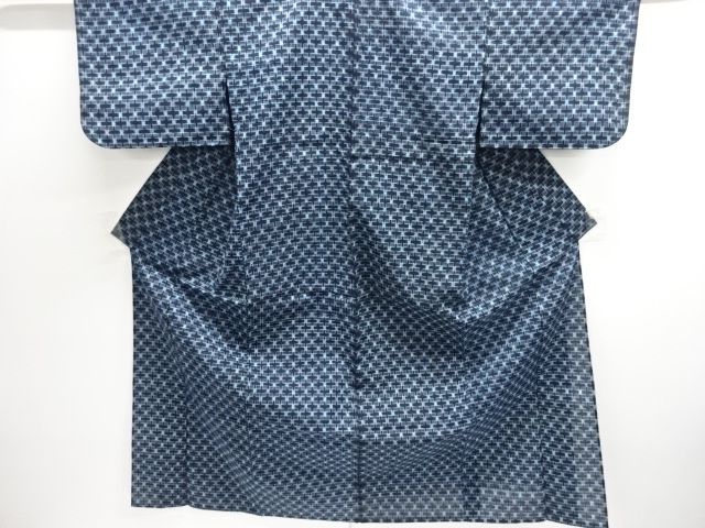 JAPANESE KIMONO / ANTIQUE HITOE KIMONO / COTTON / BINGO KASURI